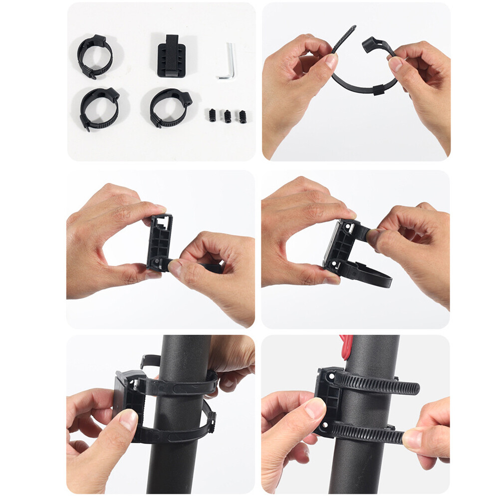 2L Scooter Front Storage Hanging Bag Waterproof Scooter Handlebar EVA Pack Black