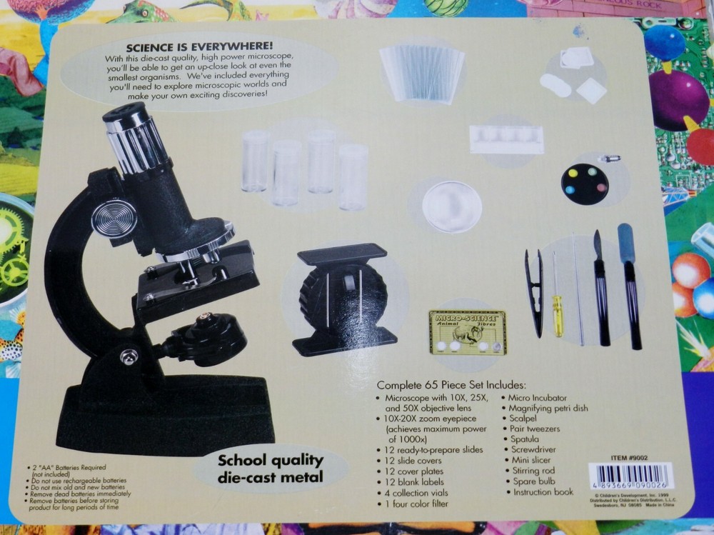 VTG Green Orbit 65 piece complete Microscope Set 1999