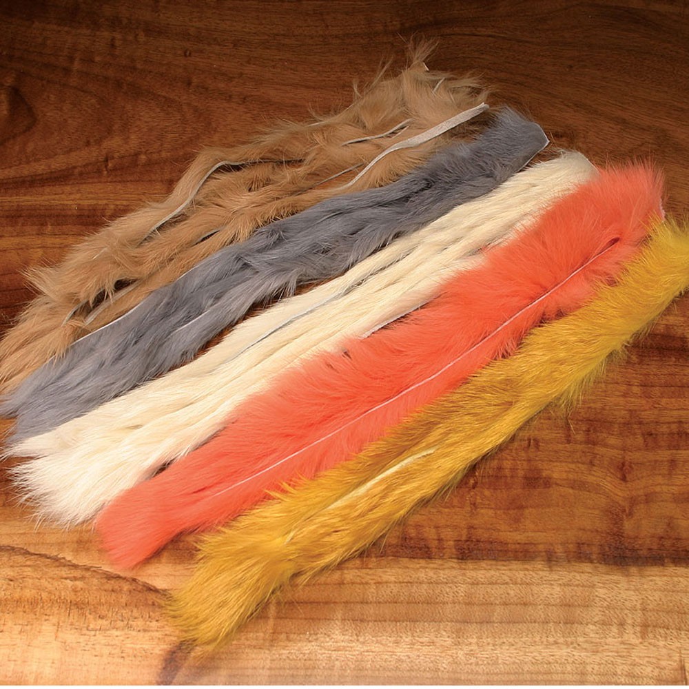 Hareline Natural and Dyed Rabbit Strips