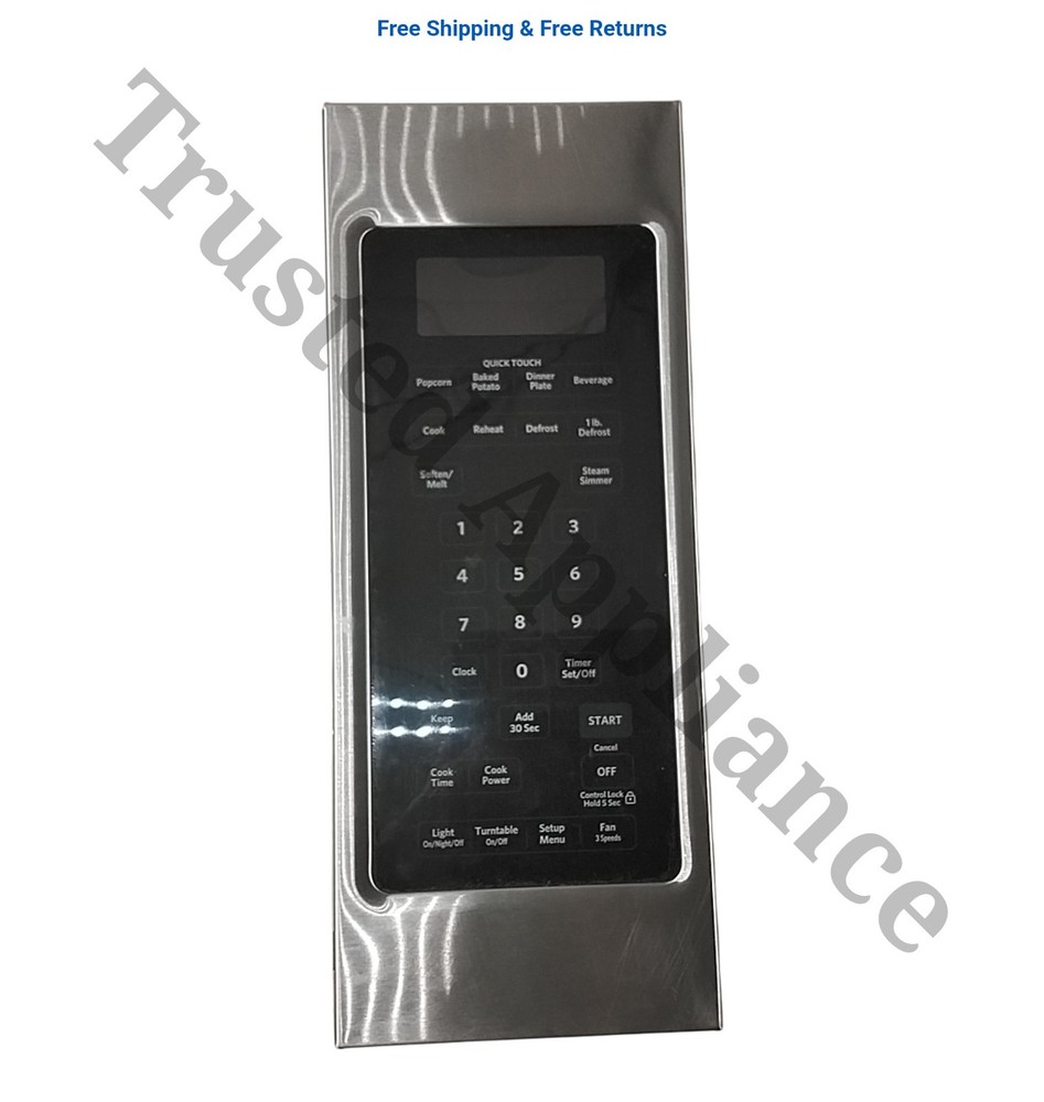 Whirlpool Microwave Control Panel Console W10512496 SILVER