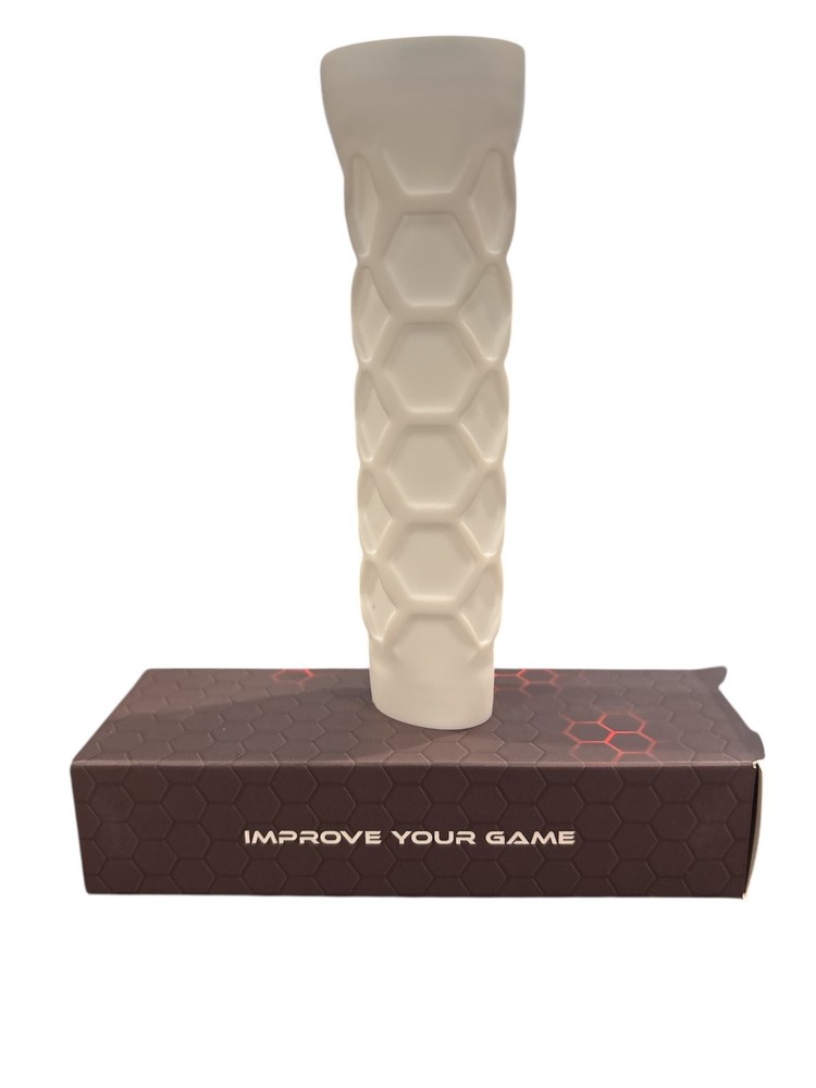 Pickleball Paddle Grip -White. Ergonomic Comfortable. Improve Your Game