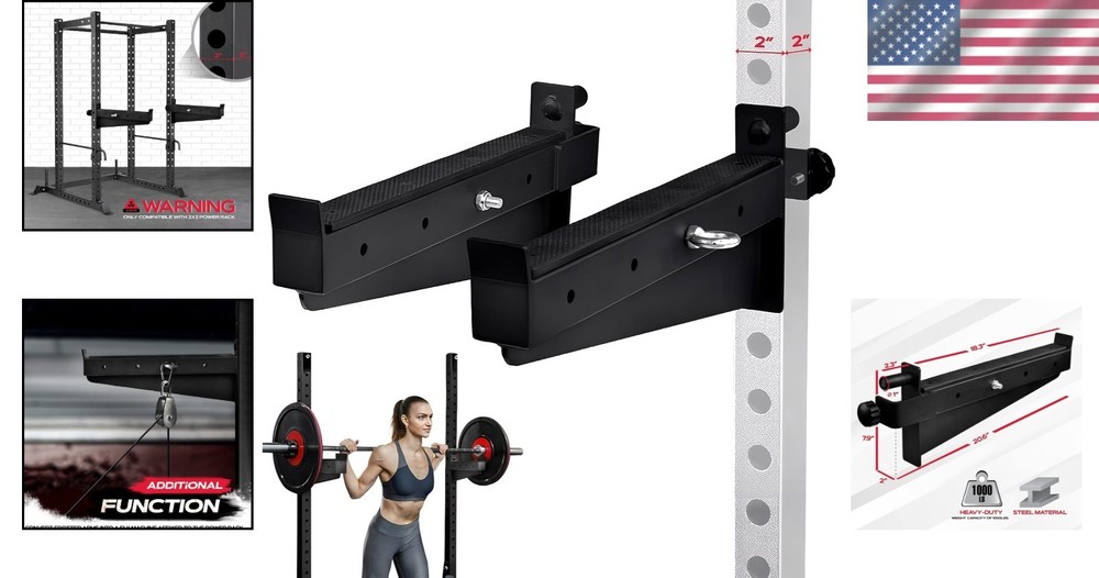 Heavy Duty Power Rack J-Hooks & Attachments