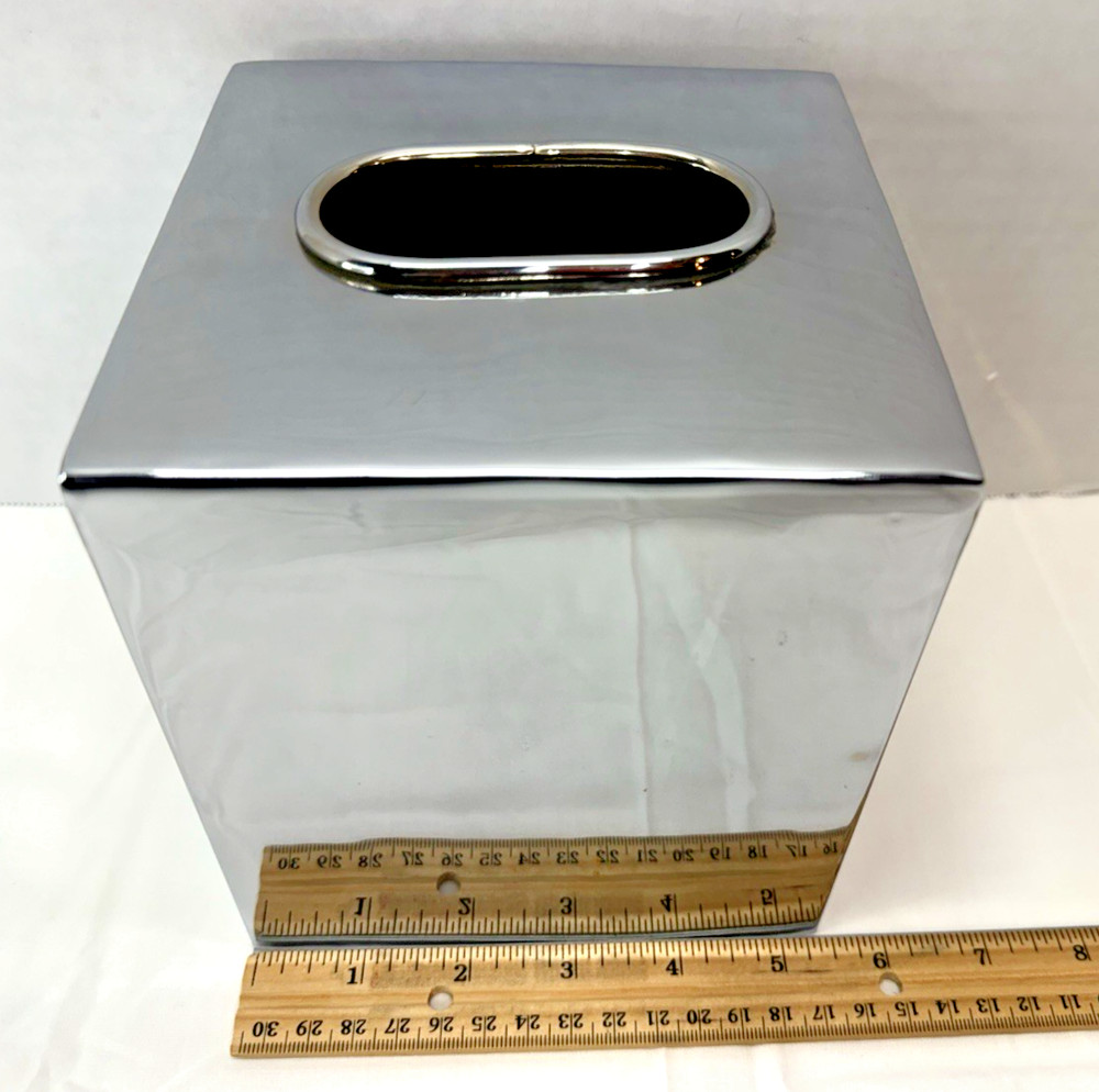 Stainless Steel Tissue Box Cover Vanity Accessories