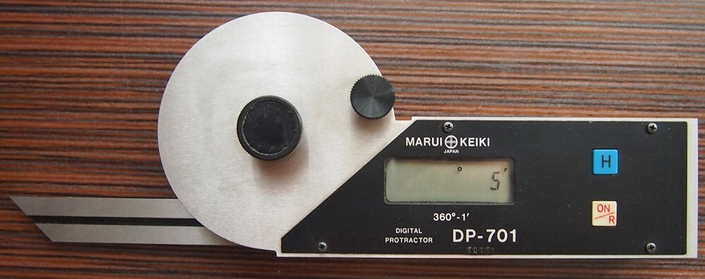 Marui Keiki Digital Protractor DP-701 1 DIV=1' Full Set