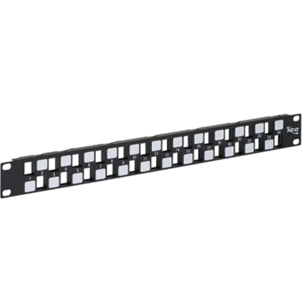 ICC IC107BE241 Patch Panel - Blank - EZ - 24-Port - 1 RMS