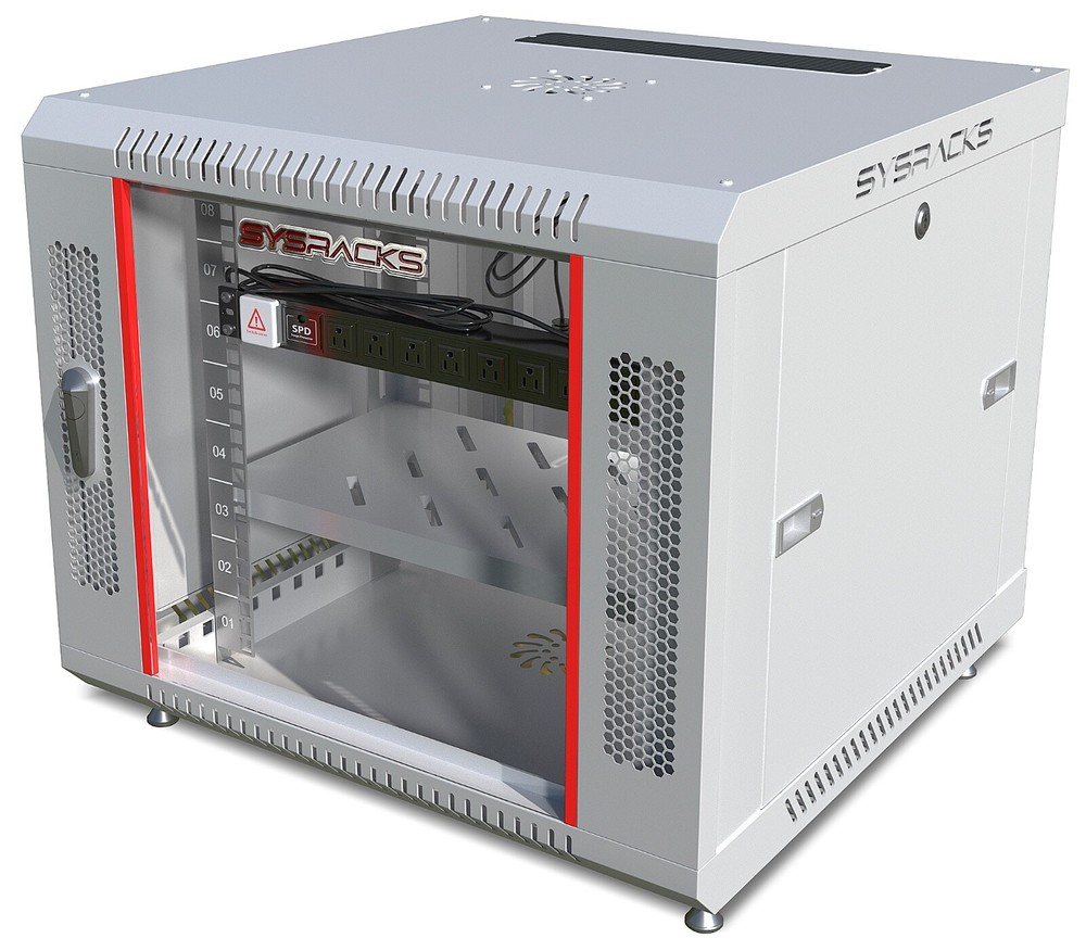 9U Sysracks Wall Mount IT Data Network Server Rack Cabinet Enclosure 24" Depth