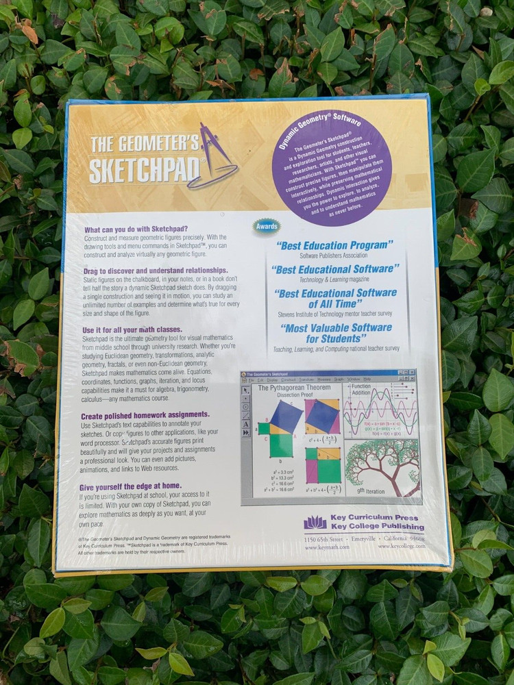 The Geometer's Sketchpad Version 4 Includes Cd-Rom, Walkthrough Guide, SEALED