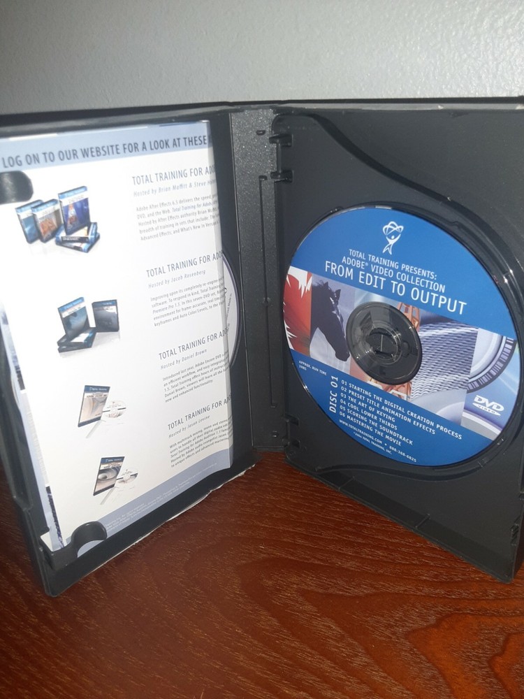 2004 Total Training Adobe Video Collection: From Edit To Output DVD 4-Disc Set