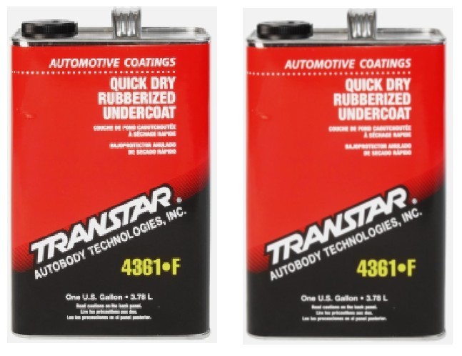Transtar 4361F Quick Dry Black Rubberized Undercoat (2 Gallons)