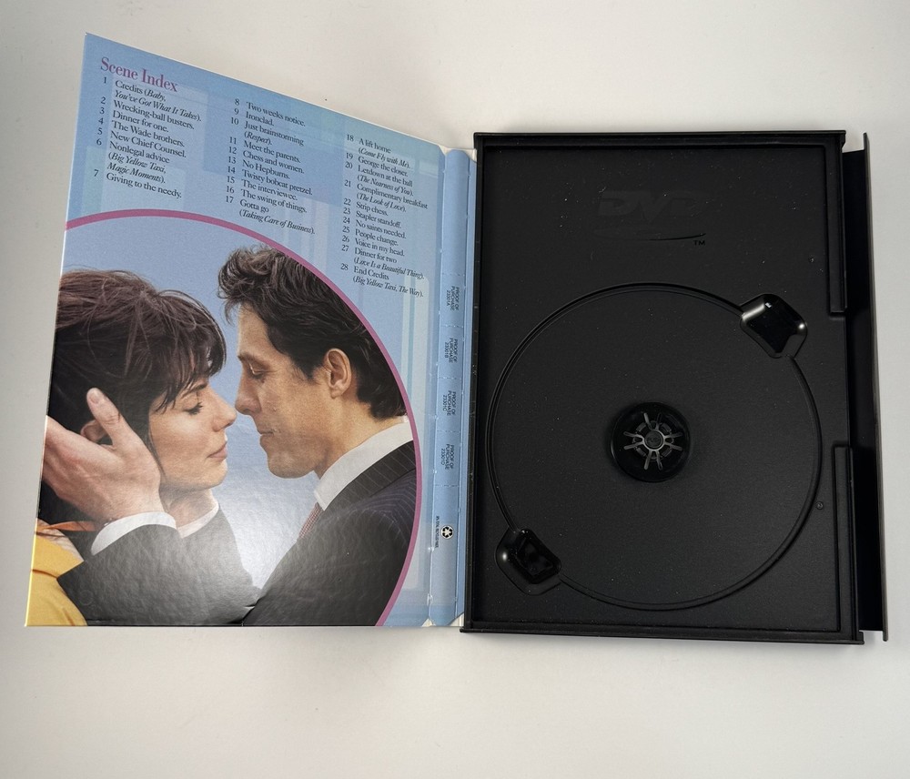 📀 Two Weeks Notice DVD - CASE & ARTWORK ONLY - NO DISC