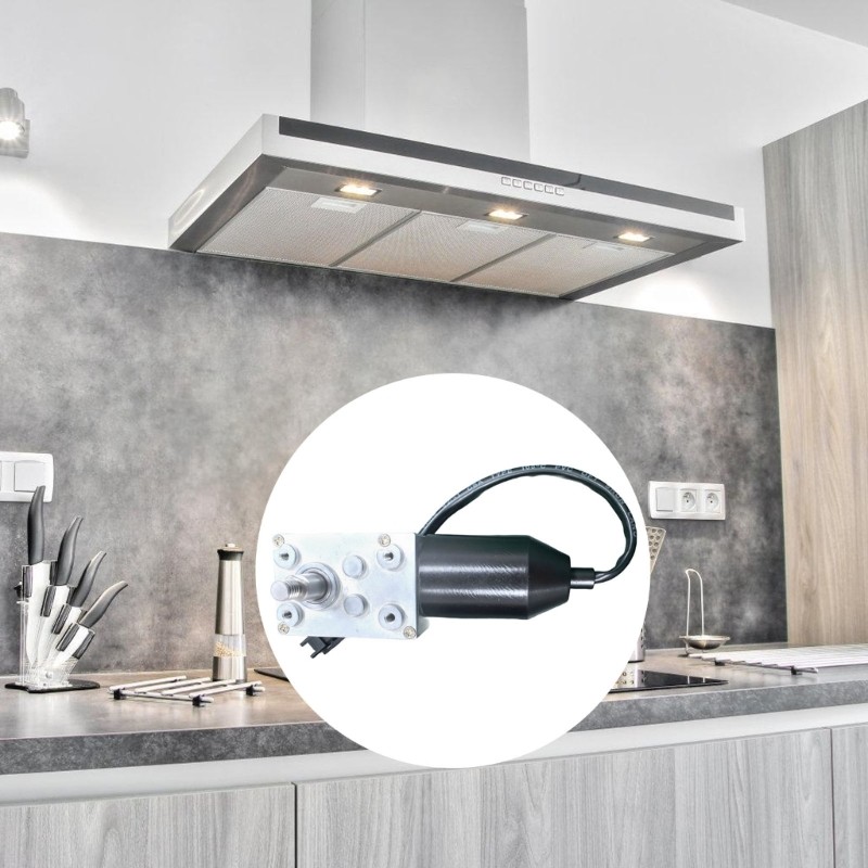 Worm Encoder 12V Reduction Motor Speed Control Small Motor For Range Hood