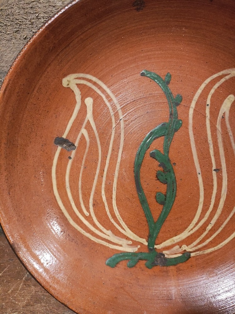 Antique Redware Plate