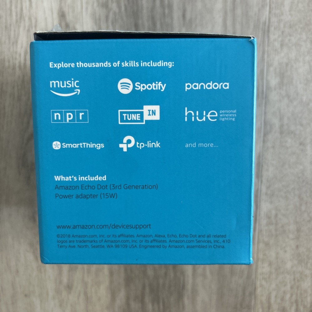 Amazon Echo Dot (3rd Generation) Smart Speaker - Charcoal