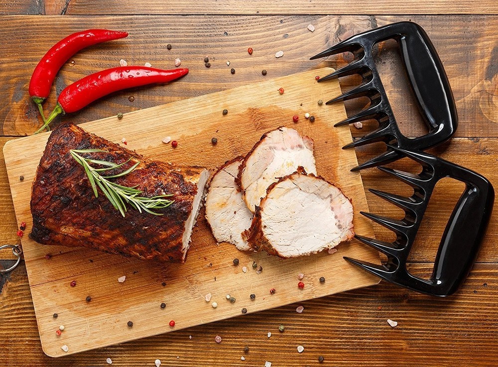 Pulled Pork Shredder Claws 2 Pack Heavy Duty BBQ Meat Handler Forks