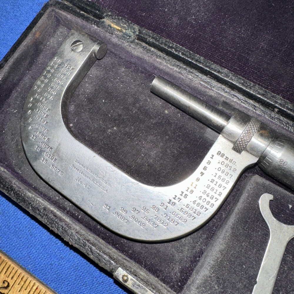 Brown & Sharpe # 47 Micrometer and Original Case!