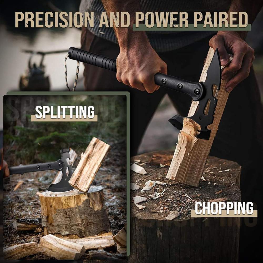 Freelander Tactical Axe 2 Pack, Sharp Tomahawk with Sheath, Portable Tomahawk wi