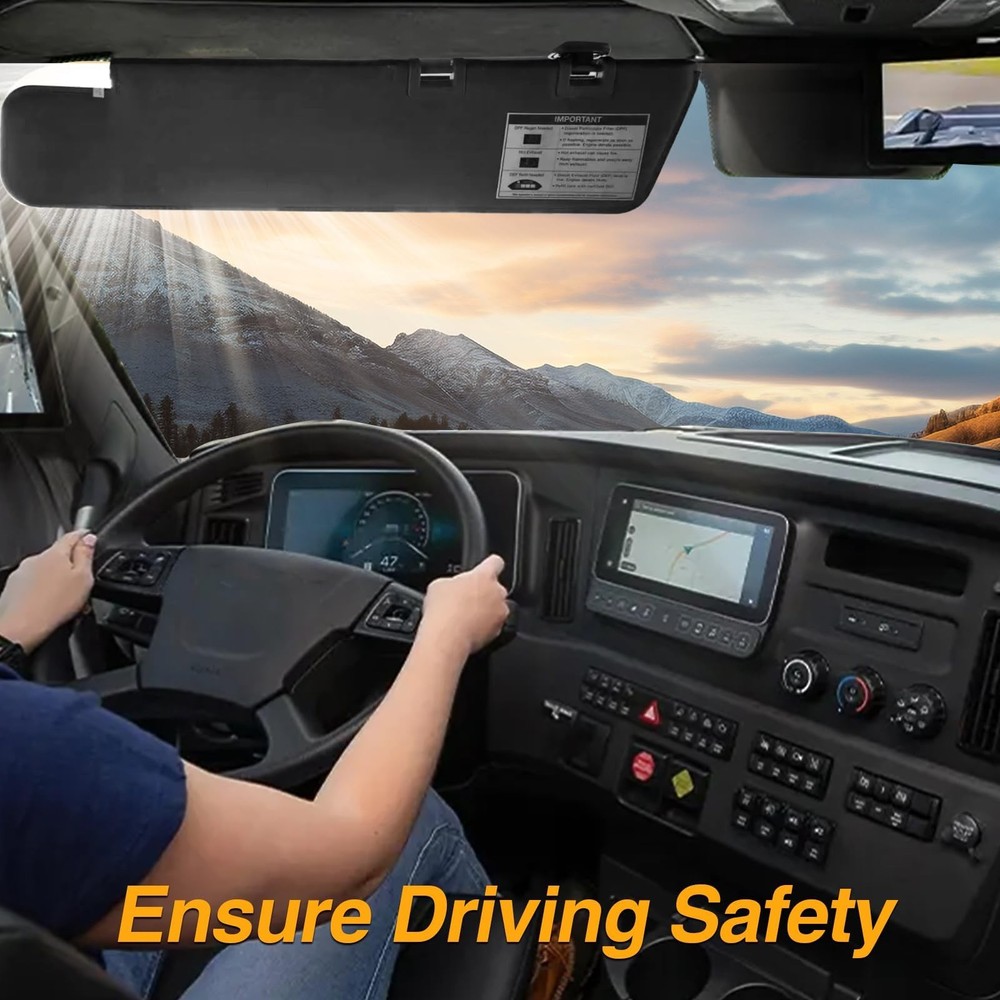 FUSCH 2PCS Sun Visor Retainer Clips Compatible with Freightliner Black