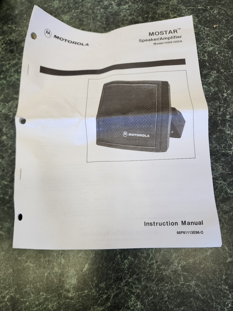 Motorola HSN1000A/B Speaker/ Amplifier - NEW