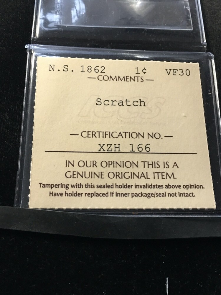 1862  ICCS Graded Nova Scotia, One Cent, **VF-30 Scratch**