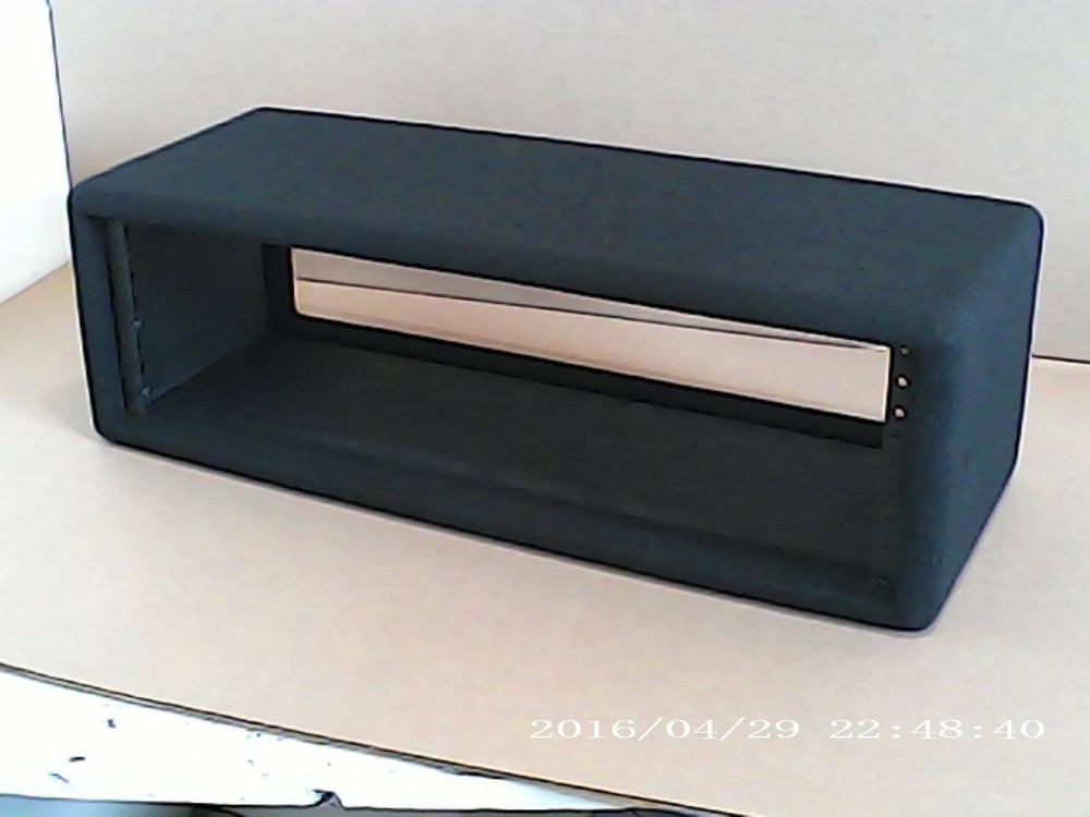 Custom Pearson 3 space simple rack Black...... super short, only 6" deep !