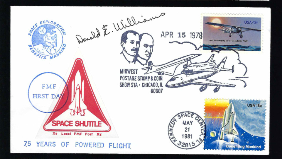 Don Williams signed cover NASA Space Shuttle Astronaut