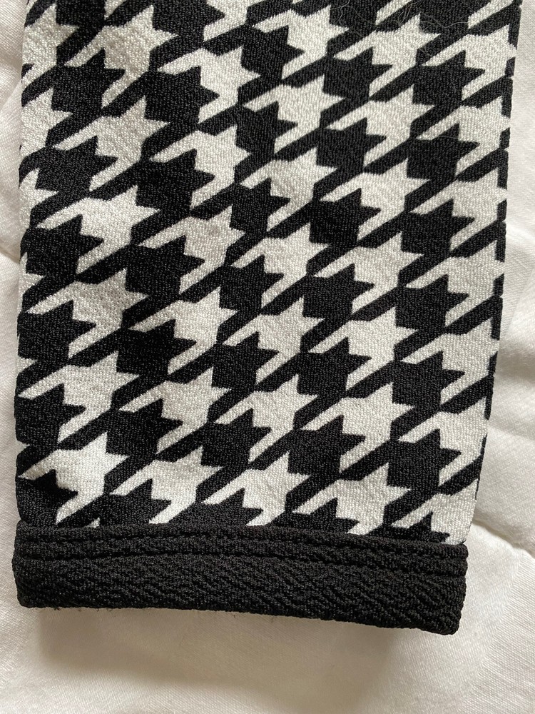 Wimens Shein Black and White Pattern Top and Trousers Set Size Medium