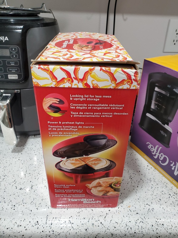 Hamilton Beach Quesadilla Maker 25409 Red