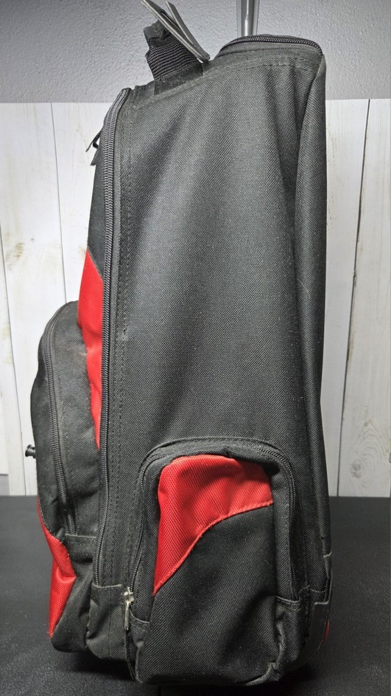 Bowling Bag Brunswick Zone Rolling Ball Roller Red Extending Handle