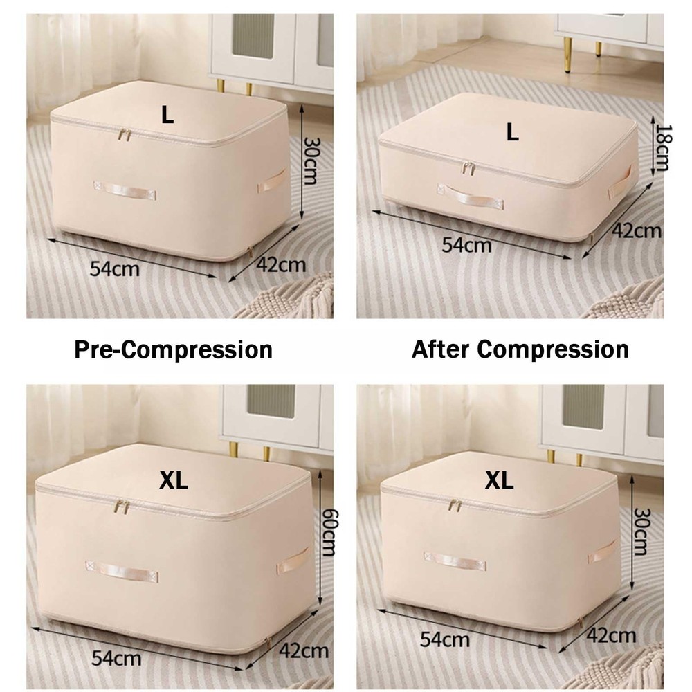 2PCS Ultra Space Saving Self Compression Organizer,Dustproof And Moisture-Pro...