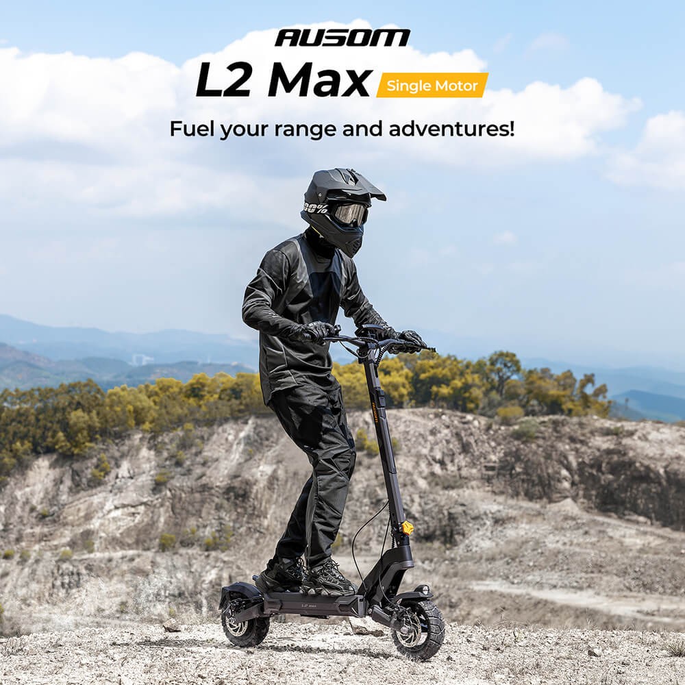 Ausom L2 Max Electric Scooter,1000W Motor,56mi Max Operating Range,E-Scooters