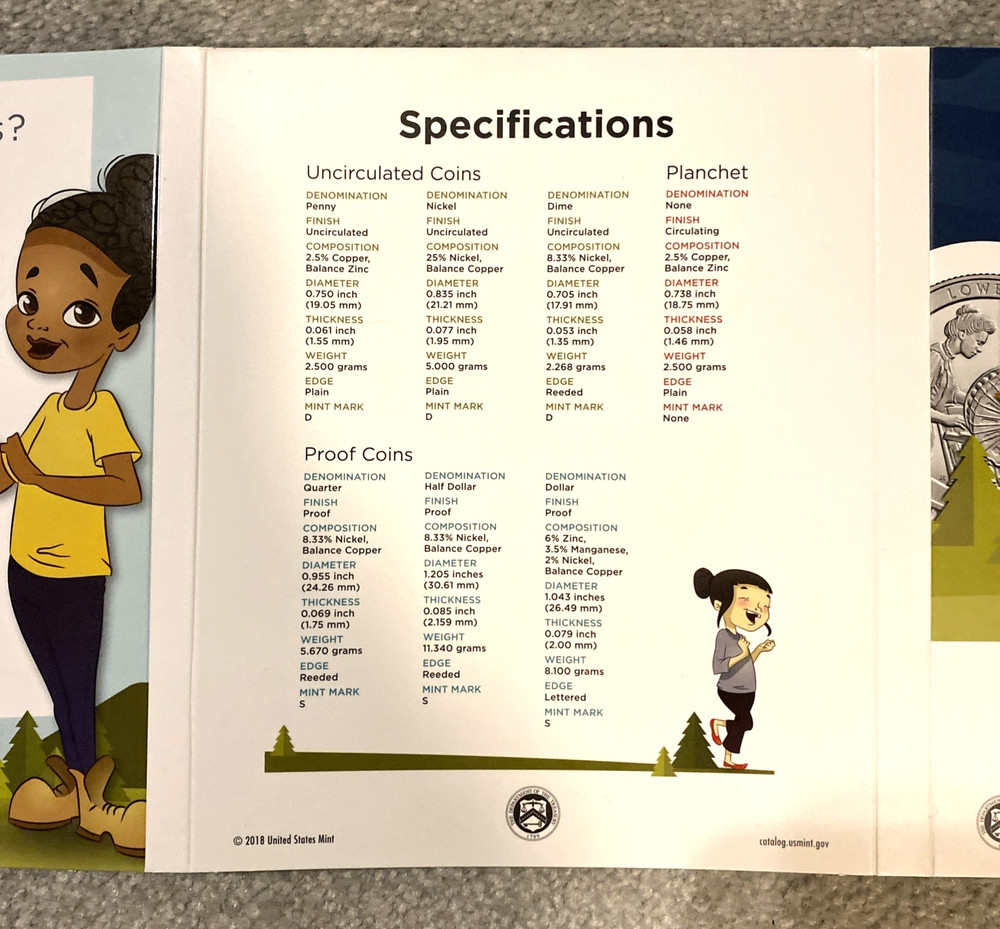 2019 US Mint Explore & Discover Coin Starter Kit Activity Book