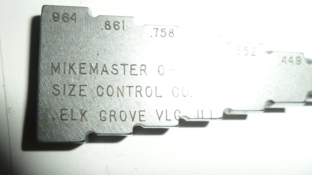 Mikemaster MSK-100 Surveillance Kit 1" Micrometer Calibration Check for 0 - 1"