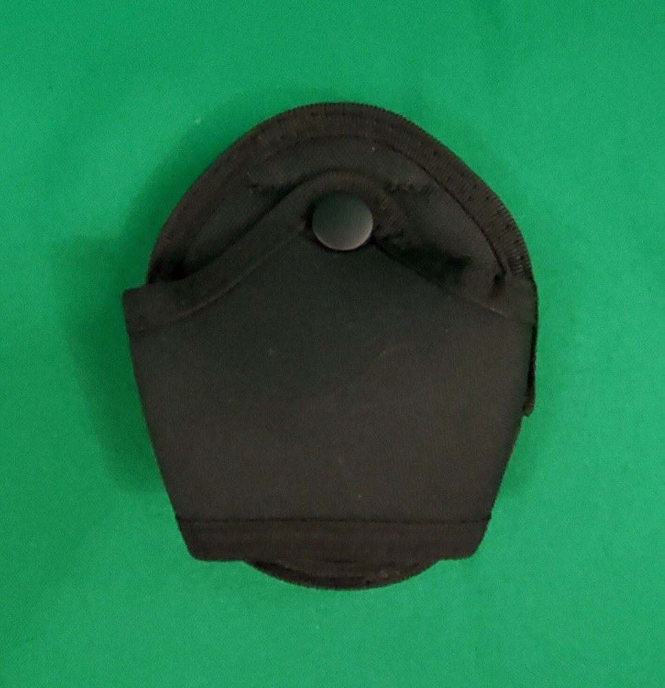 Tactical Handcuff Case Nylon Open Top Handcuff Holder Pouch Chain Hinged Cuff US