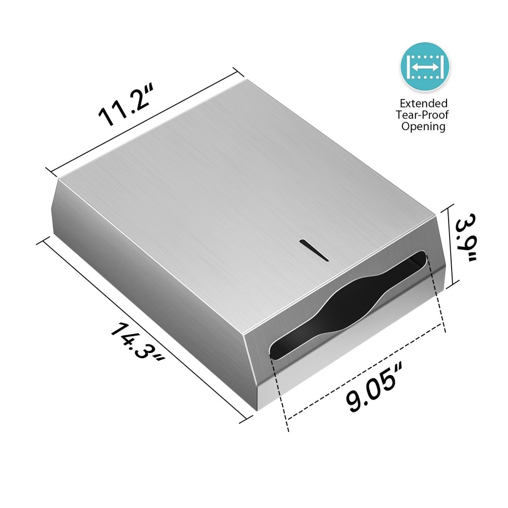 Paper Towel Dispenser Wall Mount Commercial c-fold/Multi-fold/Tri-fold Commer...