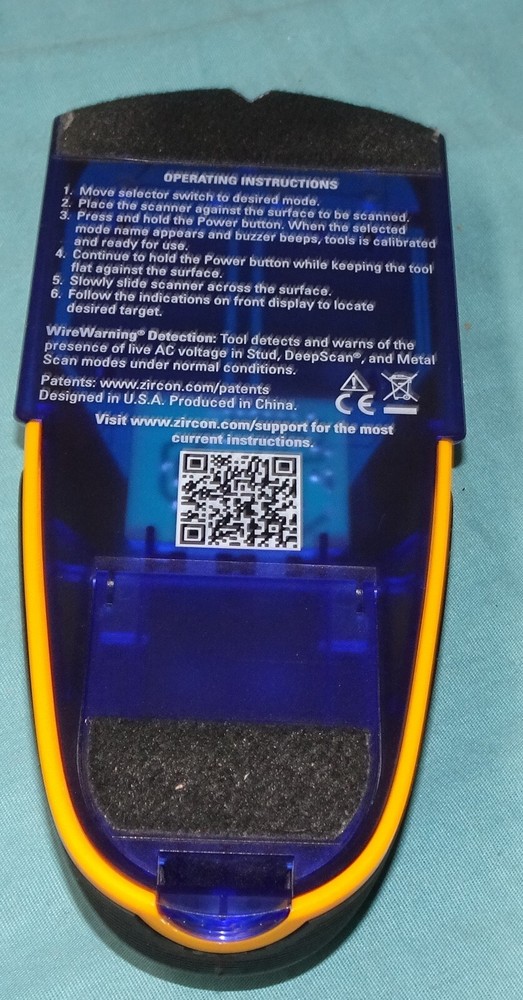 = ZIRCON MultiScanner L550 Center Finding Stud Finder