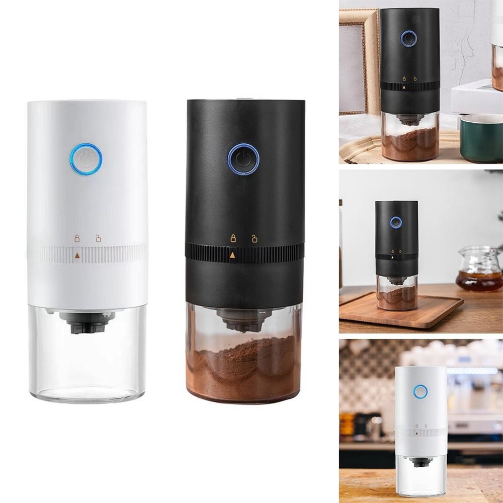 Coffee Grinder USB Charging One Button Auto Mini for Drip Percolator Coffee