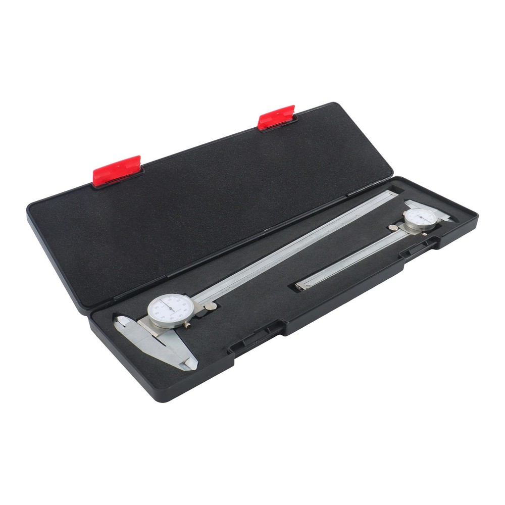 Precision 6"/12" Dial Calipers Combo .001" Shock Resistant