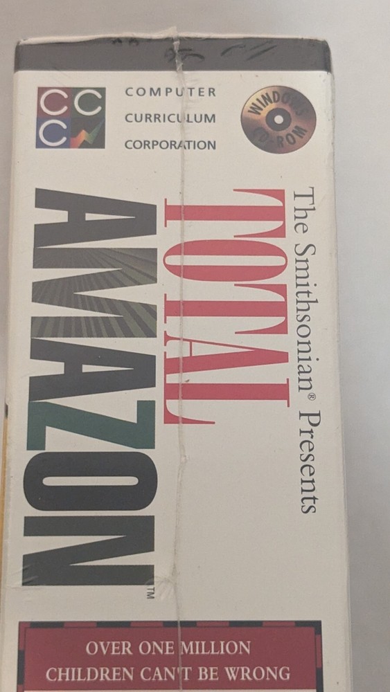 The Smithsonian Presents Total Amazon Interactive PC 1995 Brand New & Sealed +