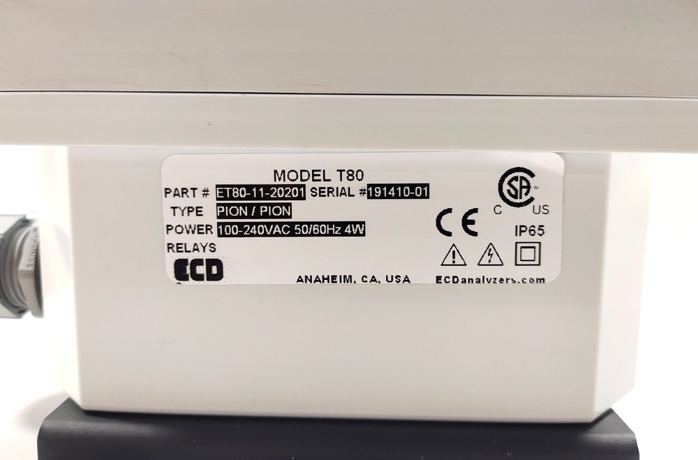 ECD ANALYZERS T80 TRANSMITTER ET80-11-20201 PION/PION