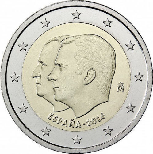 2 Euro Spain 2014 * King Felipe VI * Unc