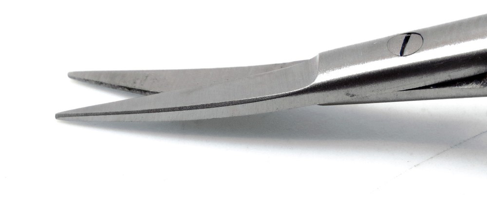 10× Yasargil Micro Scissors 7.5" Sharp/Sharp Upward Curved Surgical Instruments