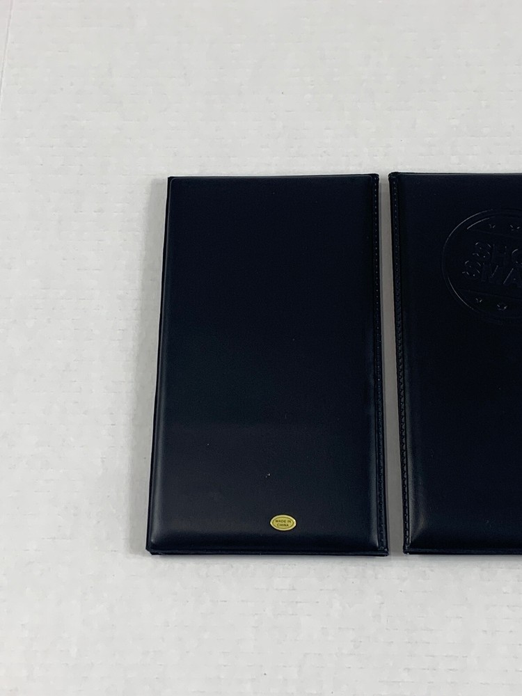 (LOT 2) New Double Panel American Express Restaurant Check Presenters Black