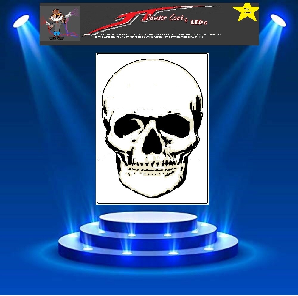 skull Stencil Template Airbrush Paint  #023