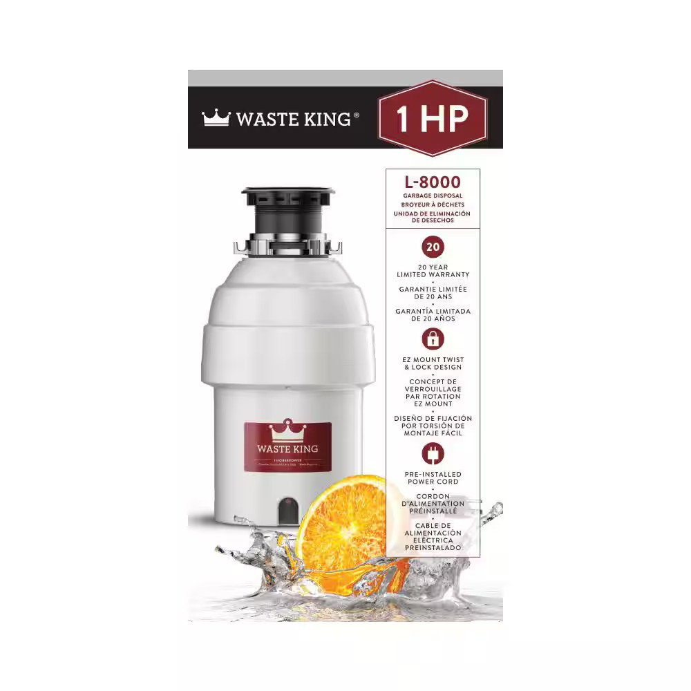 Legend 1 HP Continuous Feed Garbage Disposal