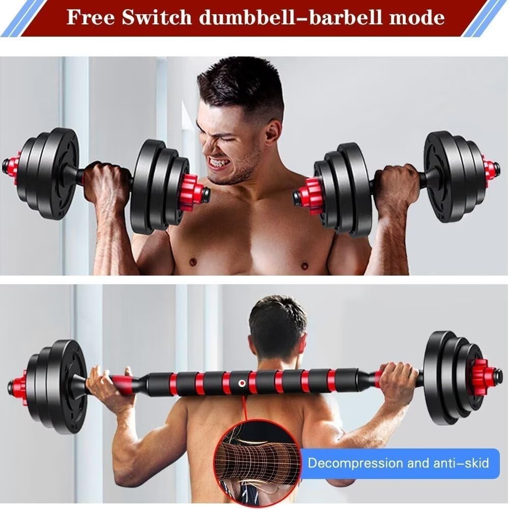 Ergonomic Adjustable Dumbbell Set (20 lbs) - Transform Your Home Gym Experience