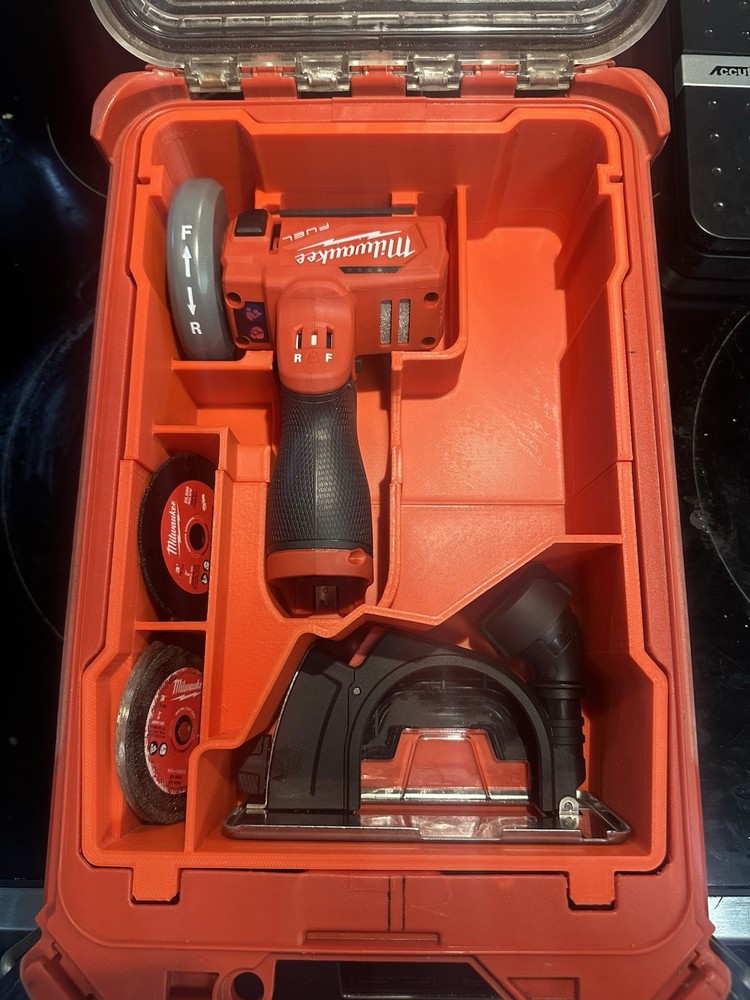 M12 Cut Off Tool Insert for Milwaukee Packout (Insert Only)(RED)