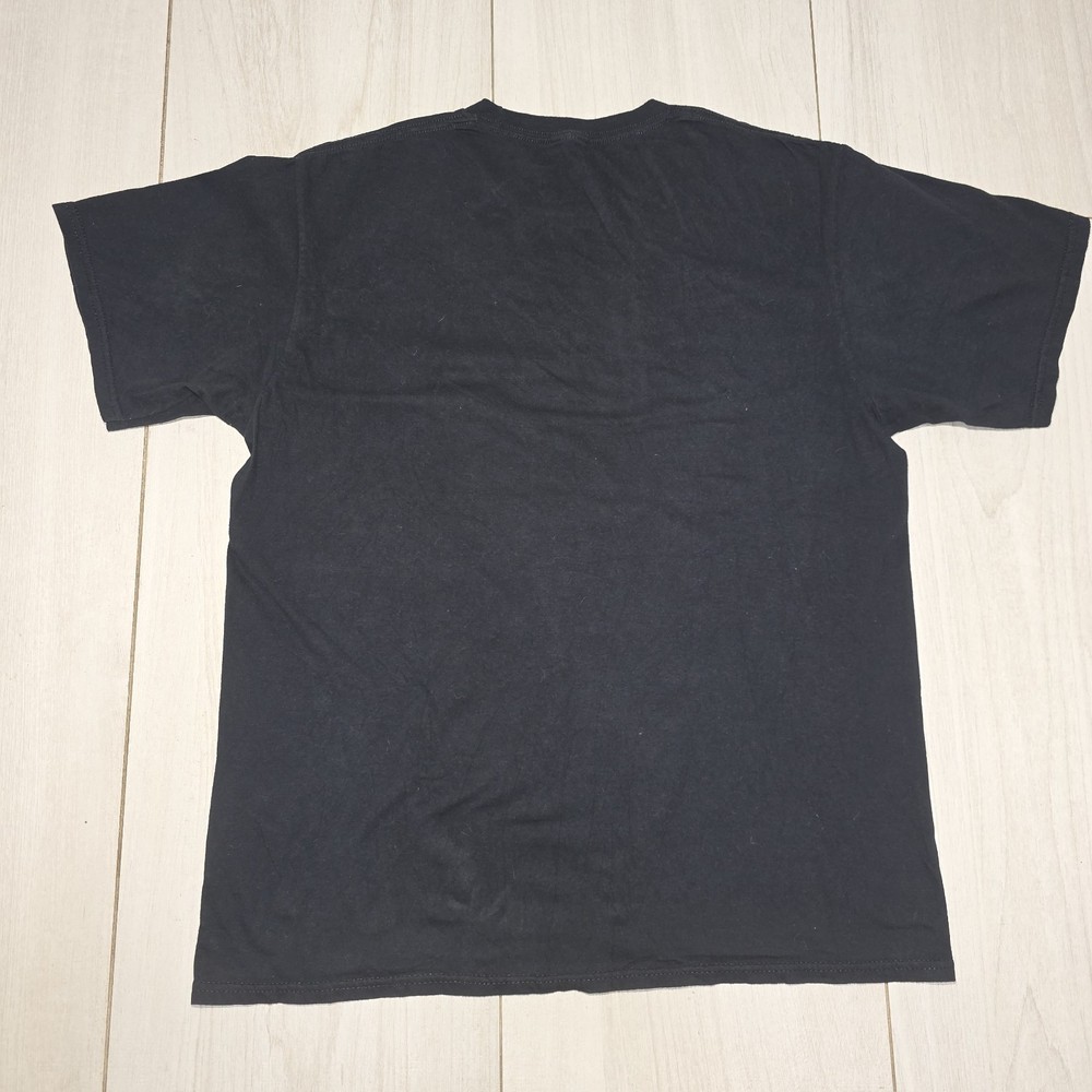 Superman Breaking Chains Black Graphic Comic Book T-Shirt size Medium