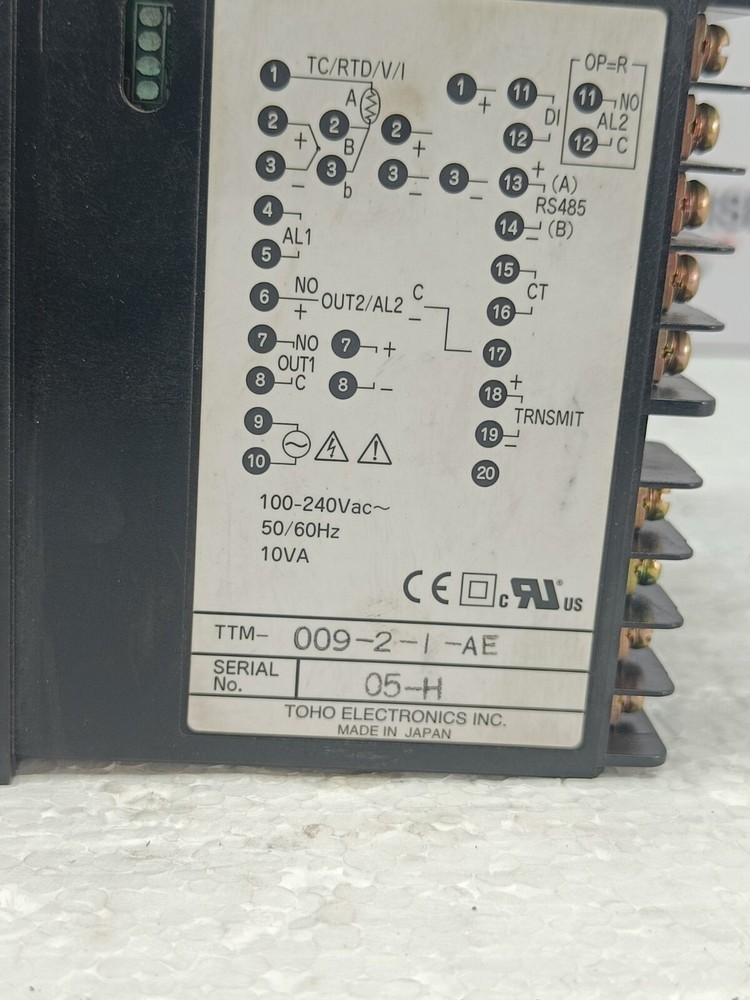 TOHO TTM-009 Temperature Controller TTM-009-I-AE