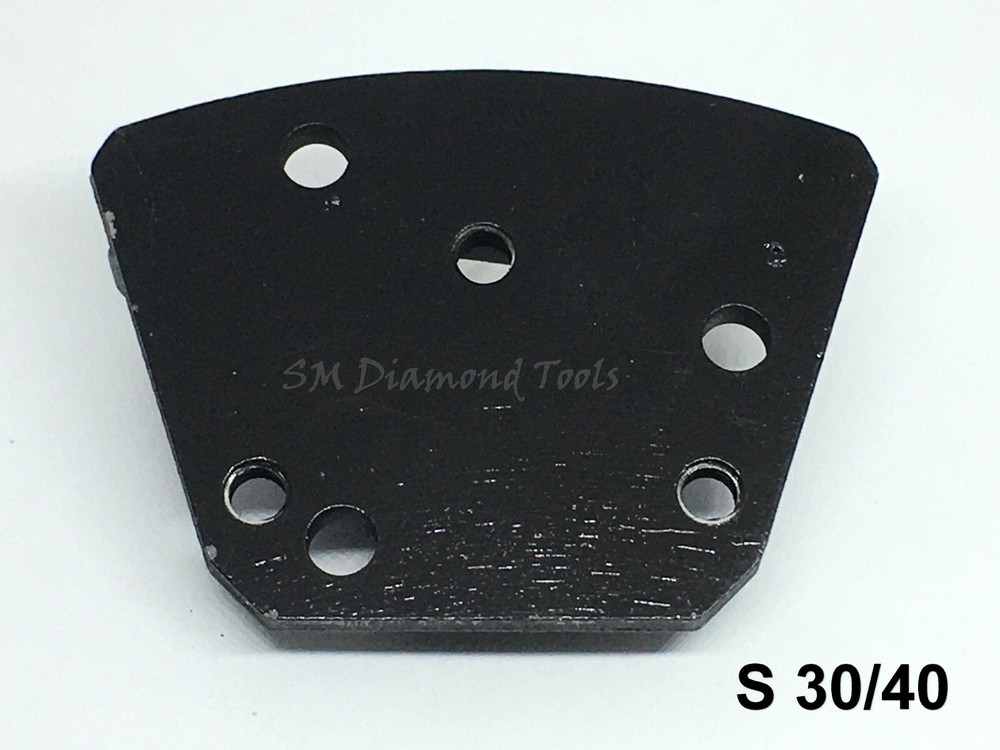 3-pack: Rectangle 2 Segments Grinding & Polishing Pad Soft Bond 30 Grit