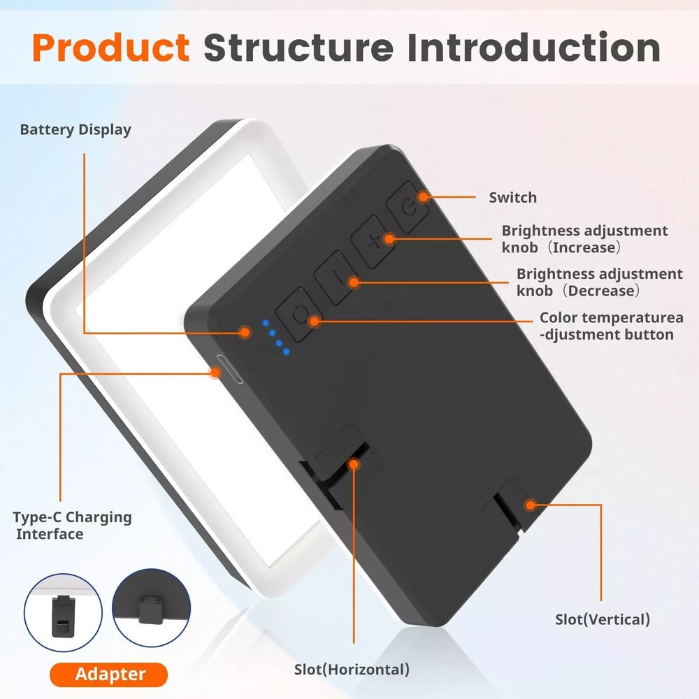 Selfie Light With Memory Function Rechargeable Phone Light For Pictures Iphone I